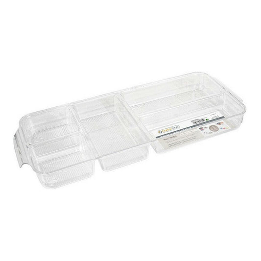 Tray with Compartments Confortime polystyrene 45 x 18 x 4,7 cm (45 x 18 x 4,7 cm)