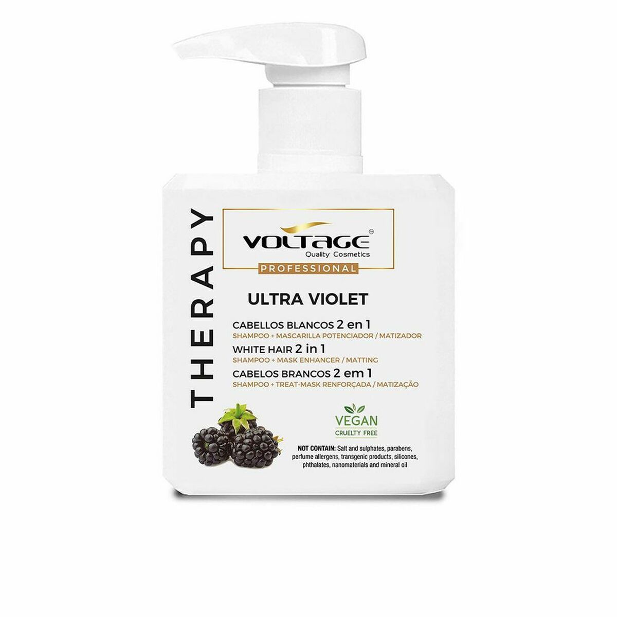 Shampoo for Blonde or Graying Hair Voltage Therapy Ultra Violet 2-in-1 500 ml