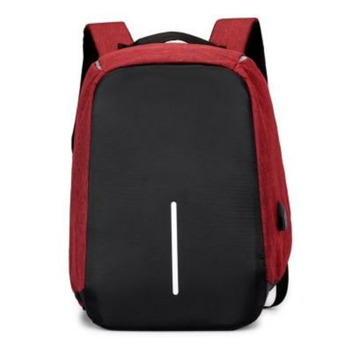 Borsa antifurto da uomo Zaino per laptop Zaino da viaggio Carica USB College