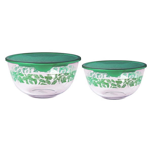Set portapranzo Pyrex C&F (2 pz) Vetro Borosilicato Trasparente