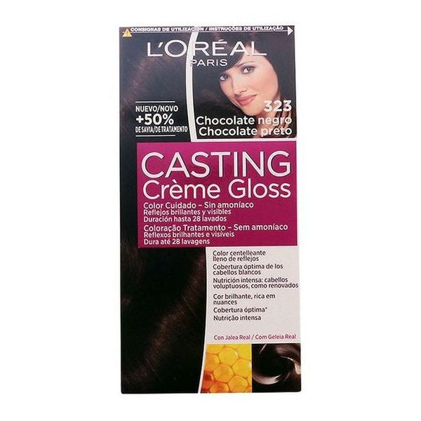 Tintura senza ammoniaca Casting Creme Gloss L'Oreal Make Up Cioccolato nero