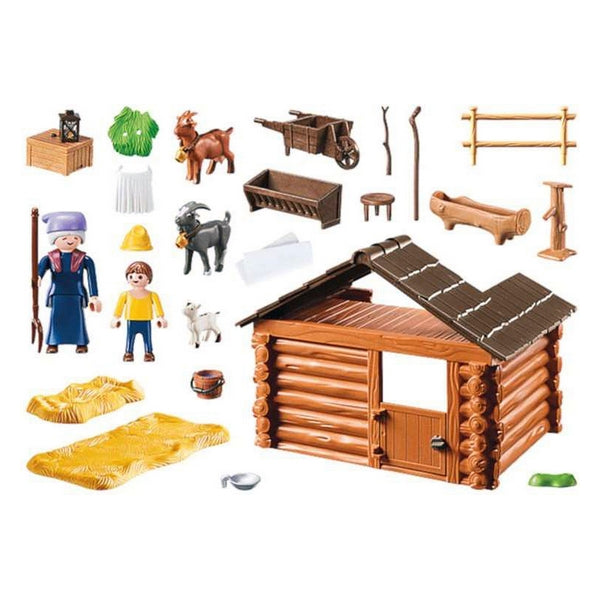 Playset Heidi Capra Stalla Playmobil 70255 (47 pz)
