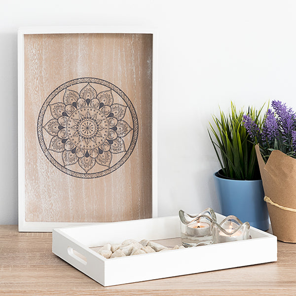Set di vassoi Mandala 2 Pezzi