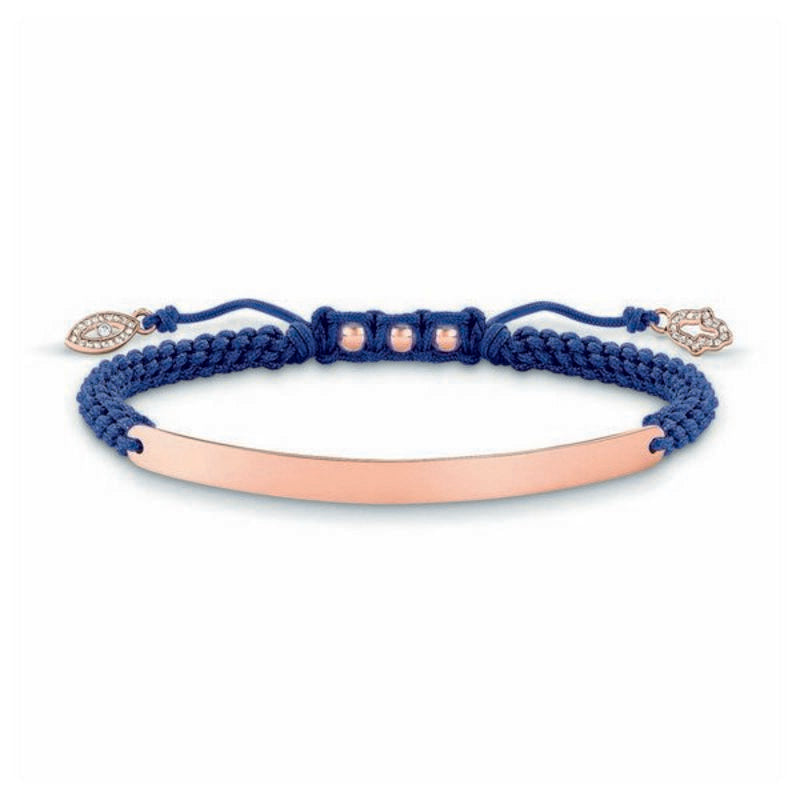 Bracciale da donna Thomas Sabo LBA0068-898-1 Blu Oro rosa Argento