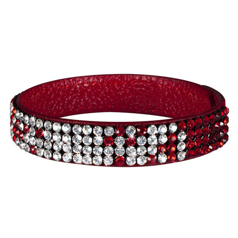 Bracciale Donna Glamour GBR1-055 (21 cm) Pelle Rossa (18 - 19,5 cm)