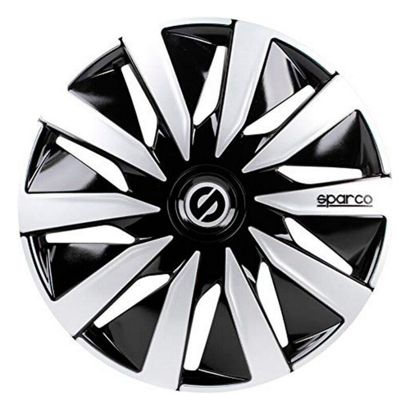 Coprimozzo Sparco Lazio Nero Argento 14" (4 ud)