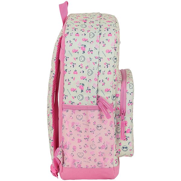 Zaino Scuola Smiley World Garden Bianco Rosa
