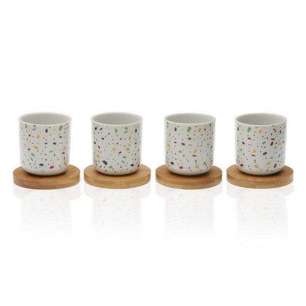 Set Tazzine da Caffè Vivid Terrazzo Bamboo Porcellana (4 pz)