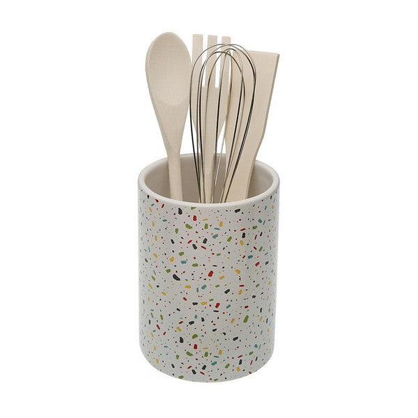 Pot for Kitchen Utensils VIVID TERRAZZO Ceramic
