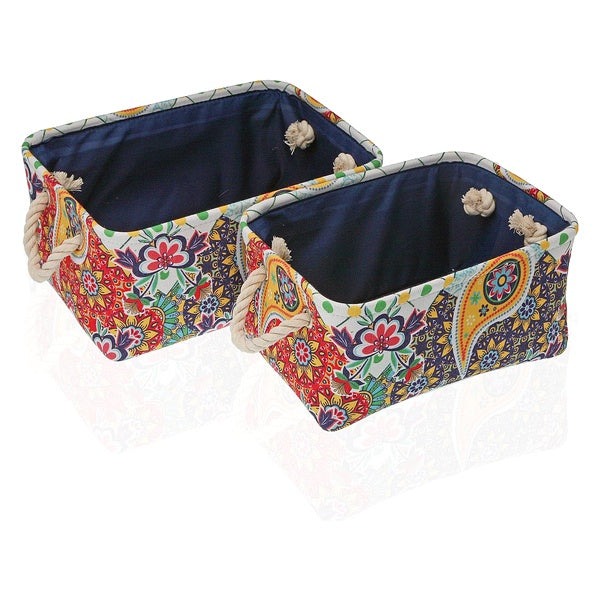 Set cesto tessile (2 pezzi) (35 x 16 x 25 cm)