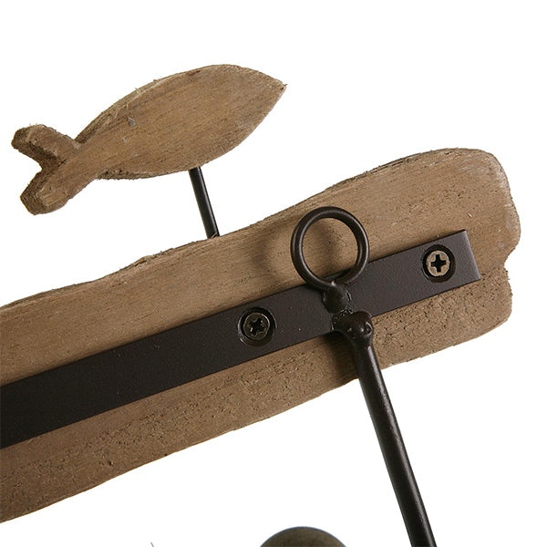 Appendiabiti Pesci Metallo (10,5 x 23 x 40 cm)