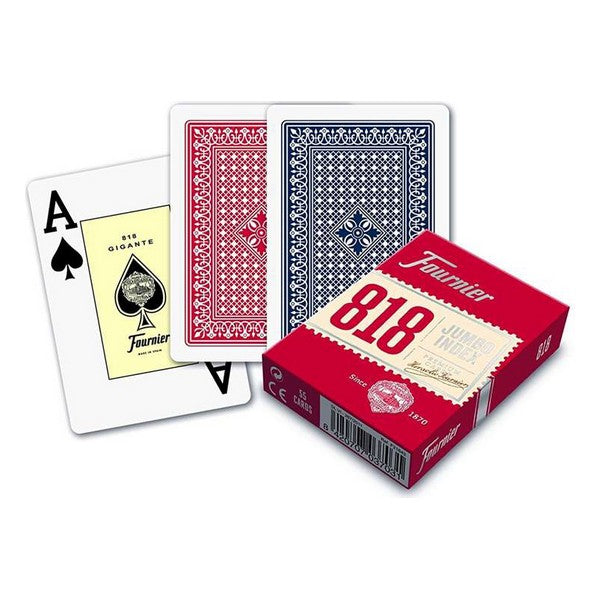 Pacchetto di carte da gioco Poker (55 carte) Fournier Nº 818