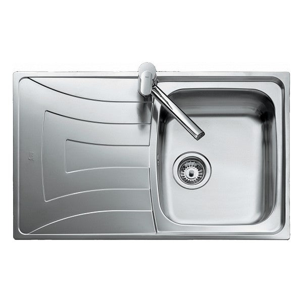 Lavello con una vasca Teka 10120087 UNIVERSO 79 1C 1E Reversibile Acciaio inox