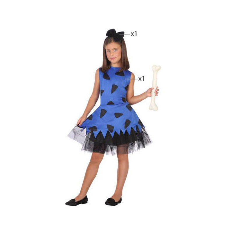 Costume per Bambini Cavernicolo Blu (2 pz)