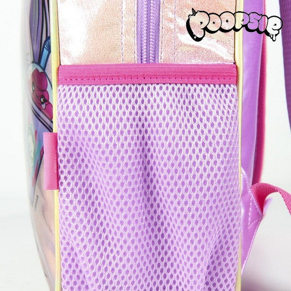 Zaino scolastico Poopsie rosa metallizzato