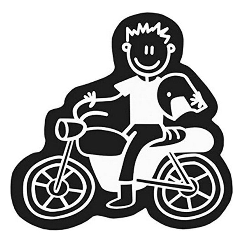 Adesivo per auto famiglia uomo moto