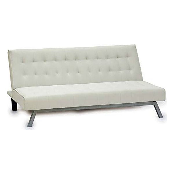 Divano in similpelle bianca (83 x 79 x 180 cm)