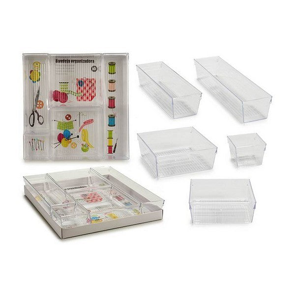 Organizer Multiuso in Plastica (5 Pezzi) (30 x 5 x 30 cm)