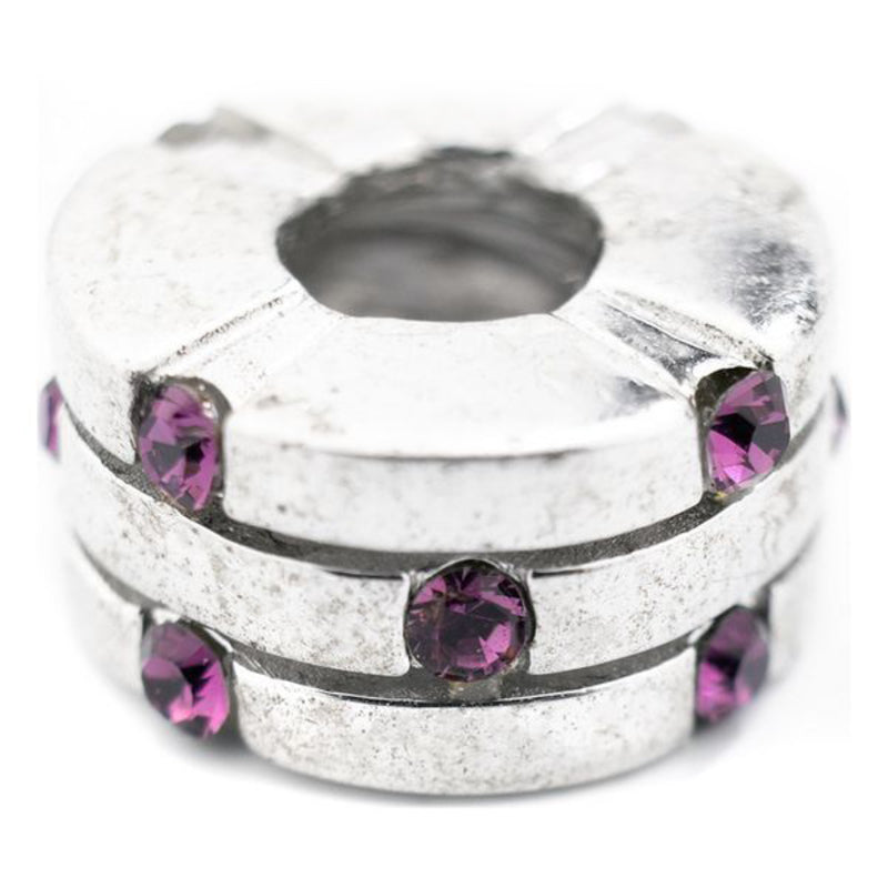 Perline da donna Viceroy VMG0022-17 Viola Argento (1 cm)