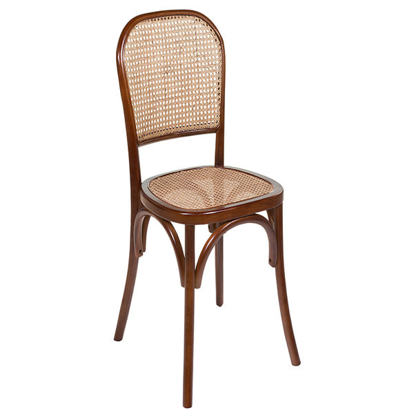 Sedia da pranzo in legno di olmo marrone (45 x 42 x 86 cm)