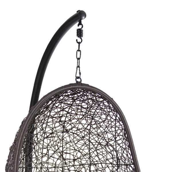 Sedile in basket con cuscino (Ø 100 cm) Nero