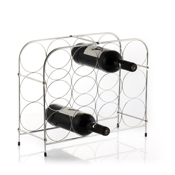 Honeycomb Metallic Bottle Rack (12 Bottles)