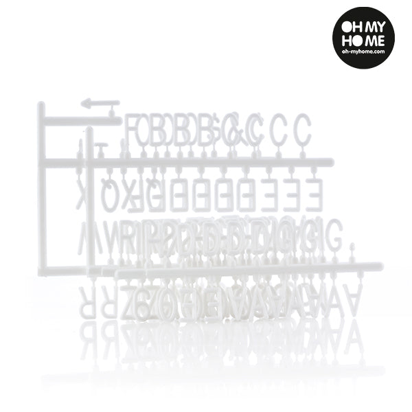 Cornice con lettere e numeri del cuore di Oh My Home