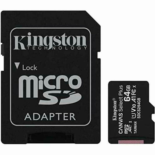 Scheda Di Memoria Micro SD con Adattatore Kingston SDCS2/64GBSP 64 GB