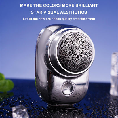 Compact Dual-Use Electric Razor - USB Rechargeable, Wet & Dry Painless Shaving, Ideal for Travel