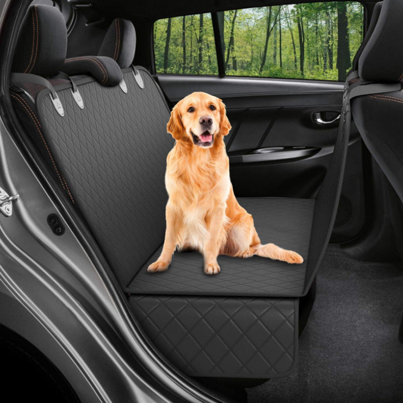 Coprisedile per auto per cani Visualizza Mesh Pet Carrier Amaca Protezione di sicurezza Tappetino per sedile posteriore per auto con cerniera e tasca per i viaggi