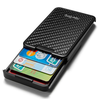 Niubi carbon fiber metal card holder