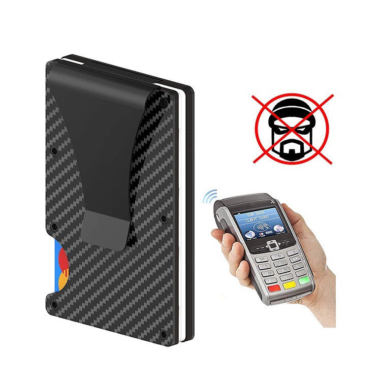 Anti-theft card box with metal card holder