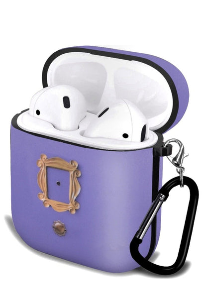 AMICI Custodia per AirPods 1 e 2 con porta viola 