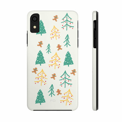 Custodia rigida Christmas Tree per iPhone con ricarica wireless