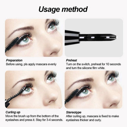 Mini strumento di bellezza duraturo per il trucco degli occhi per il trucco del piegaciglia elettrico riscaldato