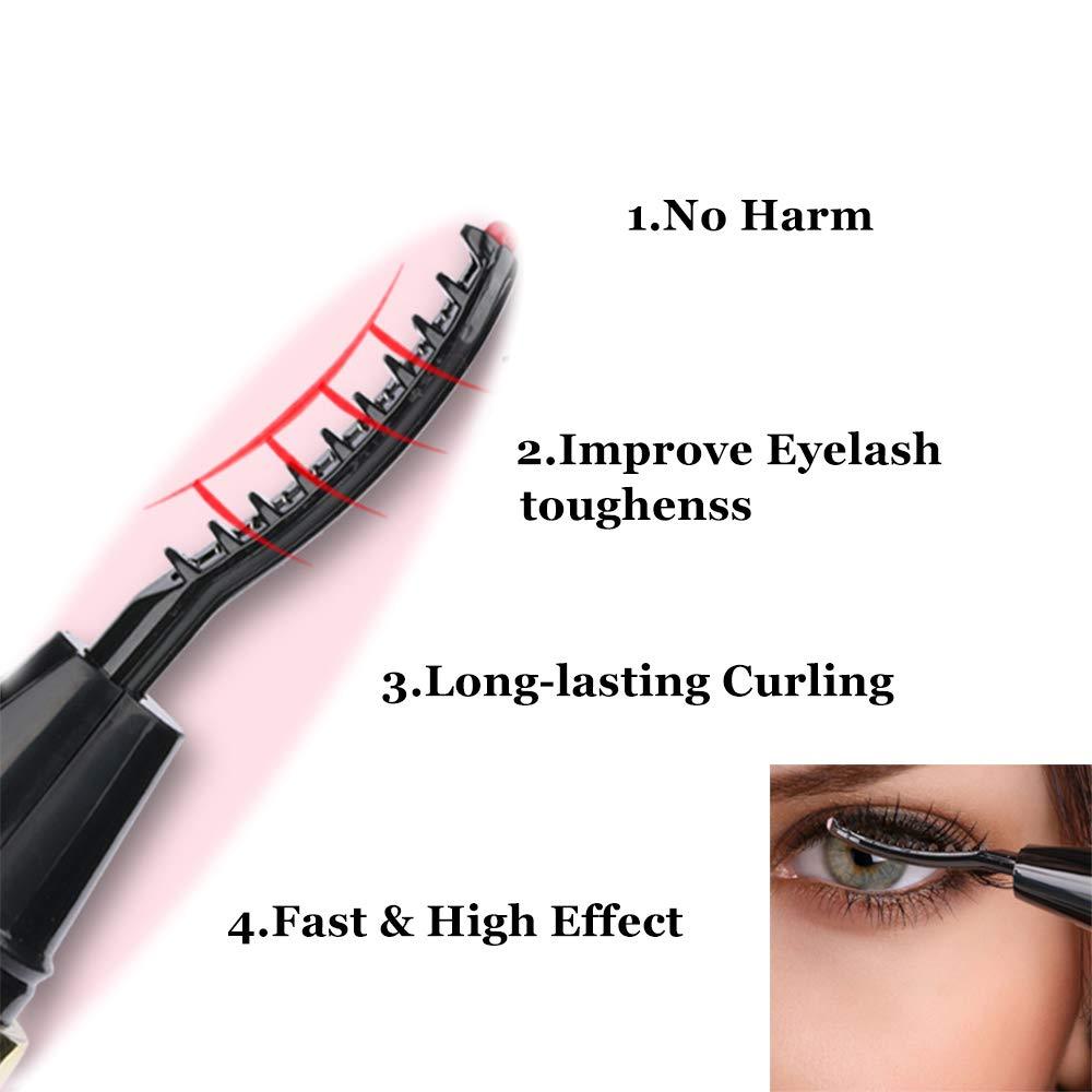 Mini strumento di bellezza duraturo per il trucco degli occhi per il trucco del piegaciglia elettrico riscaldato