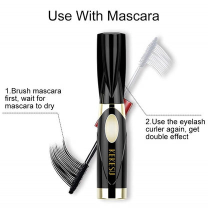 Mini strumento di bellezza duraturo per il trucco degli occhi per il trucco del piegaciglia elettrico riscaldato