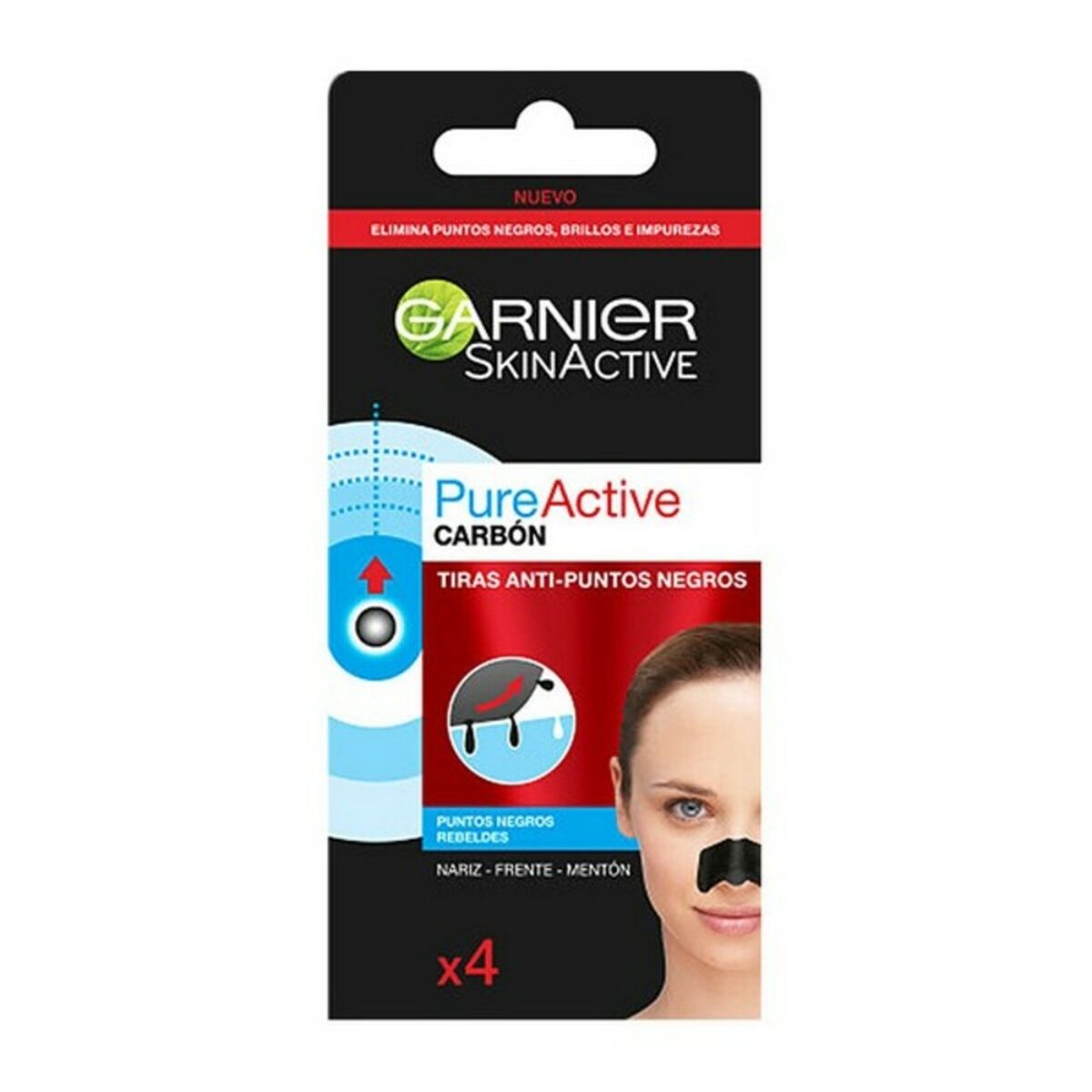 Pore Cleaning Strips Pure Active Carbon Garnier (4 uds)