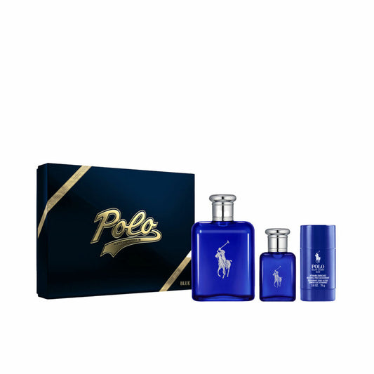 Men's Perfume Set Ralph Lauren Polo Blue 3 Pieces