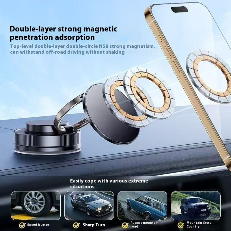 Car Phone Holder Strong Magnetic Vacuum Navigation Bracket