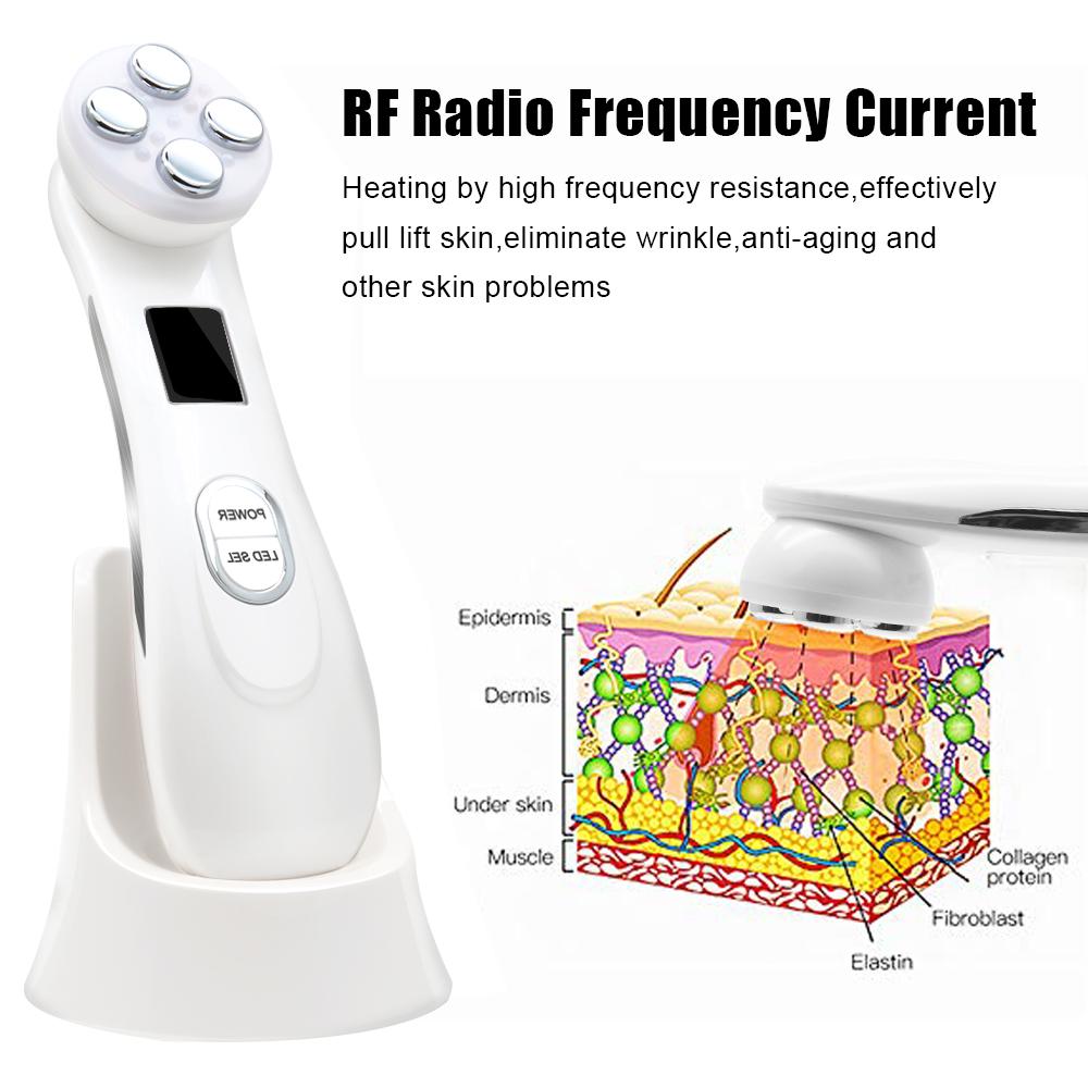 Mesoterapia facciale LED Photon Massaggiatore per la cura della pelle per la rimozione delle rughe del viso