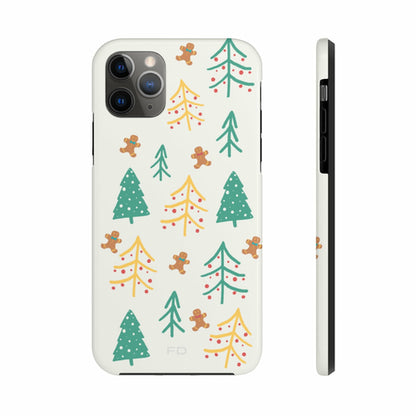 Custodia rigida Christmas Tree per iPhone con ricarica wireless