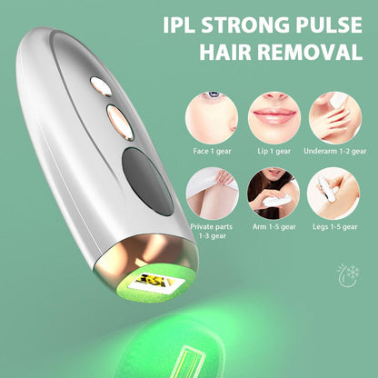 Epilatore per depilazione laser indolore, protetto e intelligente (spina americana)