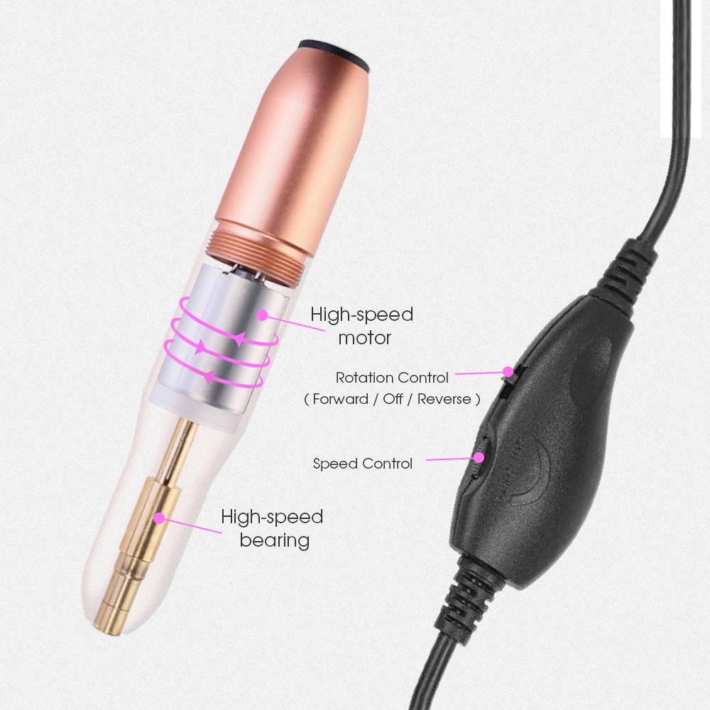 Set di frese per unghie USB, kit di lime per unghie portatile per lucidatrice elettrica