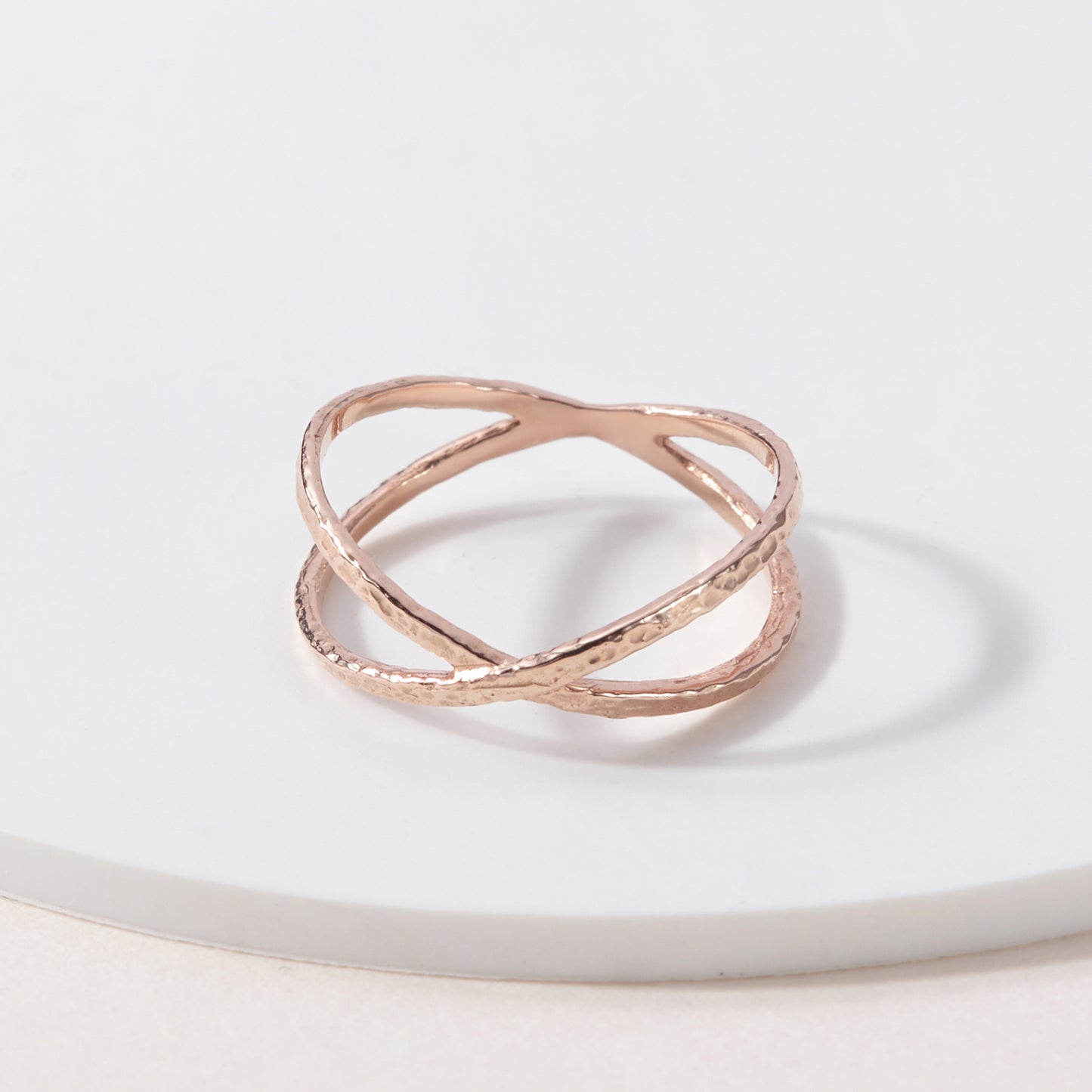 Doppio anello in oro delicato anello minimalista