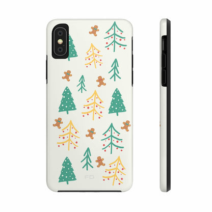 Custodia rigida Christmas Tree per iPhone con ricarica wireless