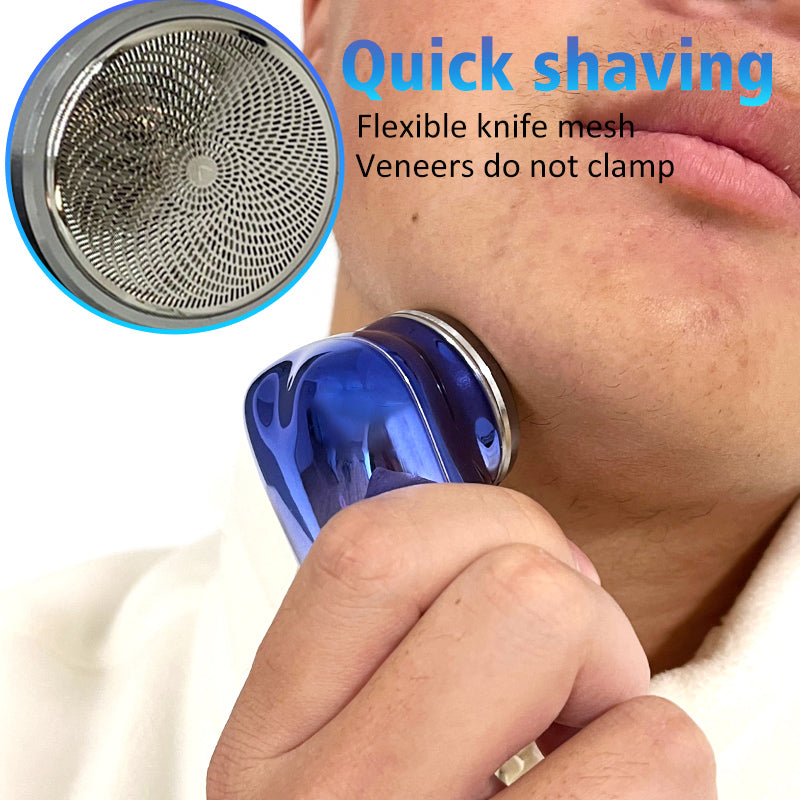 Compact Dual-Use Electric Razor - USB Rechargeable, Wet & Dry Painless Shaving, Ideal for Travel