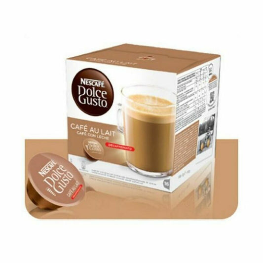 Coffee Capsules Nescafé Dolce Gusto 97934 Café Au Lait (16 uds) Decaffeinated