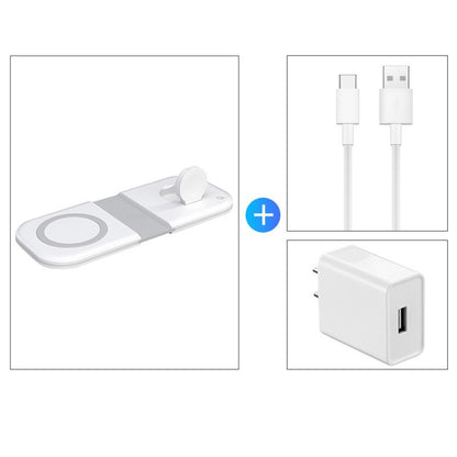 Compatible with Apple, Three-in-one Wireless Charger Magsafe Dual Magnetic Suction