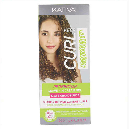 Curl Defining Cream Keep Curl Perfector Leave In  Kativa KT00370 (200 ml)